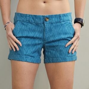 Blue Patterned Shorts from American Eagle. Size 8